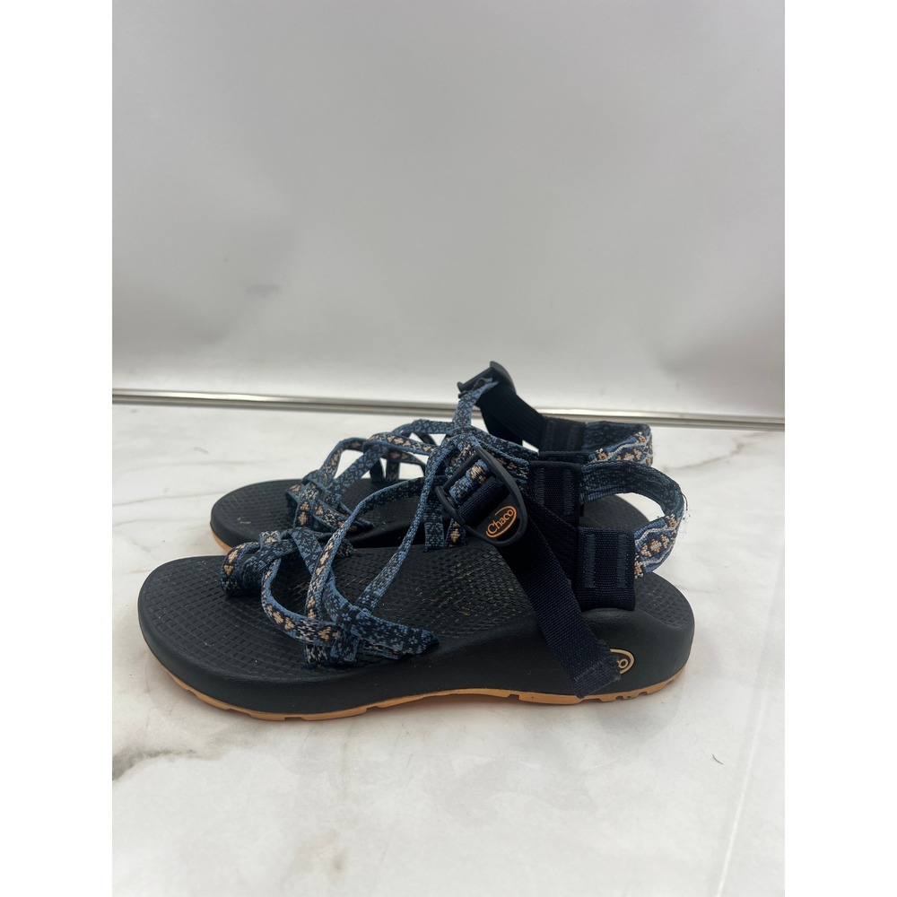 Chaco Z Cloud 2 Sandals Womens Sz 6 Blue Pattern Toe Loop Strappy Sport Shoes - Picture 2 of 14